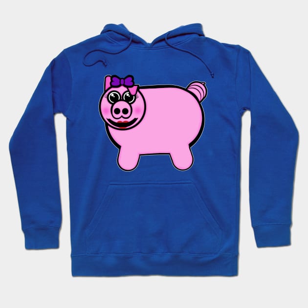 Girly Stuffed Pig Hoodie by BlakCircleGirl